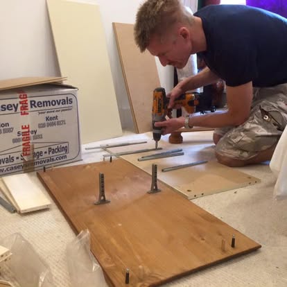 Putting together flat-pack furniture