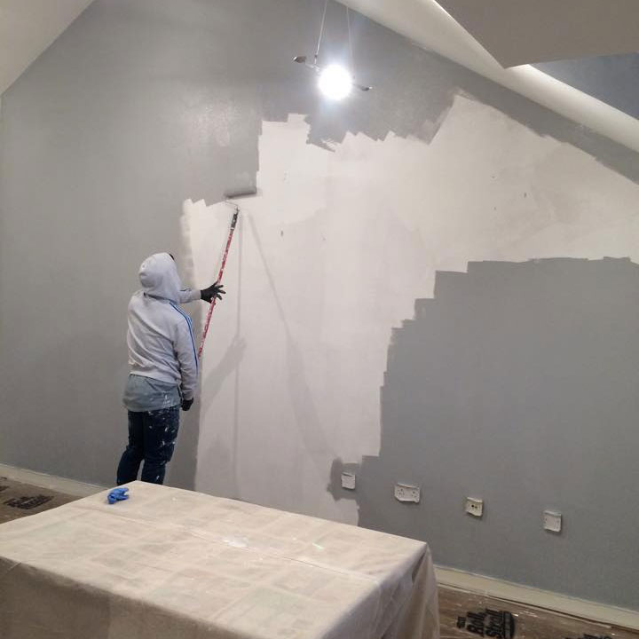 painting a big wall